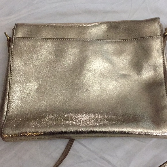 Tahari Gold Leather Purse - Picture 7 of 8